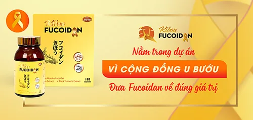 Kibou Fucoidan nghệ đen 3 thành phần vì cộng đồng u bướu