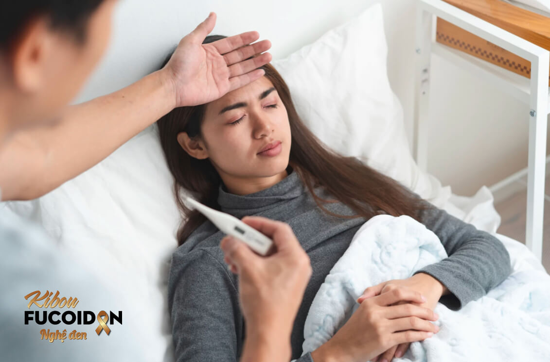 Quá trình ung thư gan di căn phổi và cách đối phó Người bệnh có thể bị sốt kéo dài
