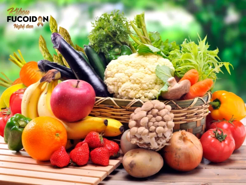 Người bệnh ung thư cổ tử cung nên tích cực bổ sung rau quả và trái cây vào thực đơn hàng ngày