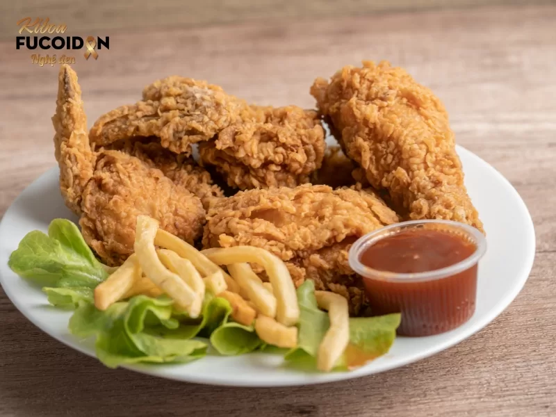 Thức ăn chiên rán thường gây khó tiêu, đầy bụng, cản trở sự hấp thu dinh dưỡng