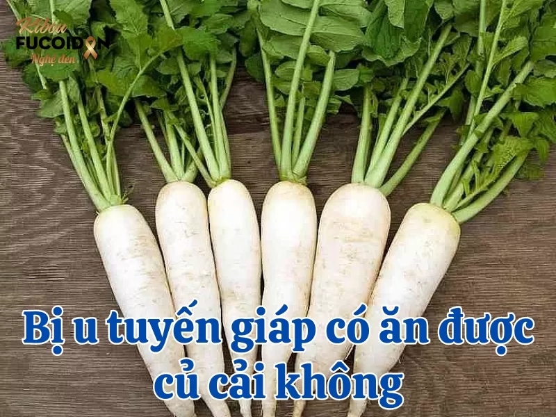 Người bị u tuyến giáp có ăn được củ cải không?
