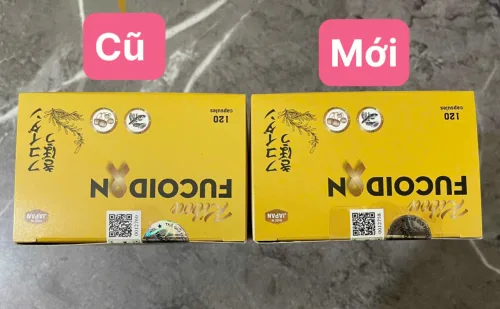 THÔNG BÁO THAY ĐỔI QUY CÁCH ĐÓNG GÓI SẢN PHẨM KIBOU FUCOIDAN (LỌ 120 VIÊN)