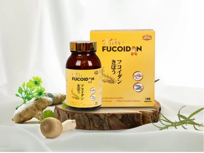 Kibou Fucoidan 3 thành phần hỗ trợ điều trị và giảm tác dụng phụ hóa trị Kibou Fucoidan 3 thành phần giảm tác dụng phụ hóa trị