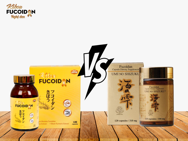 So sánh Kibou Fucoidan và Umi No Shizuku - Đâu là lựa chọn tốt hơn? So sánh Kibou Fucoidan và Umi No Shizuku Fucoidan