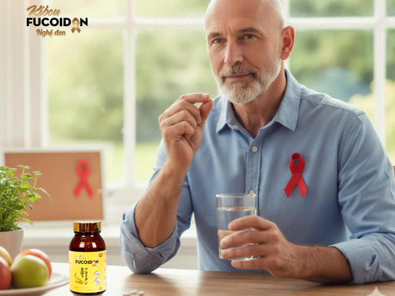 Uống Fucoidan bao lâu thì ngưng Uống Kibou Fucoidan sau ăn 30 phút với nước ấm giúp hấp thu tốt hơn.