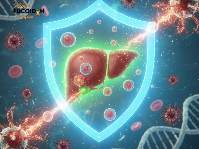 Fucoidan hỗ trợ điều trị ung thư máu – Giải pháp tự nhiên từ Kibou Fucoidan Nghệ Đen Nhờ có nghệ đen Okinawa, Kibou giúp giảm độc tính của thuốc hóa trị, duy trì chức năng gan